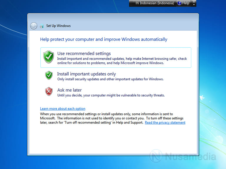 protect windows 7 automatically