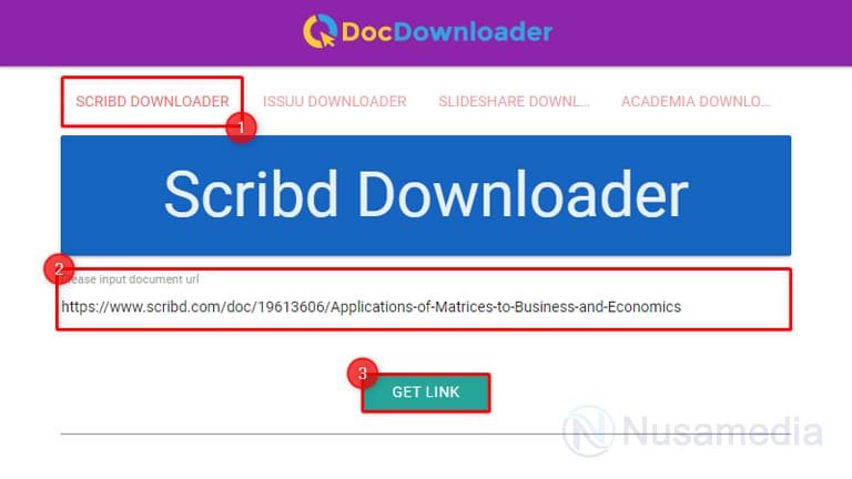 download file scribd dengan docdownloader